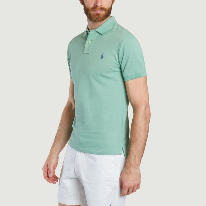 Cotton pique slim-fit polo shirt - Polo Ralph Lauren