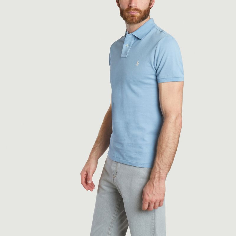 Cotton pique slim-fit polo shirt - Polo Ralph Lauren