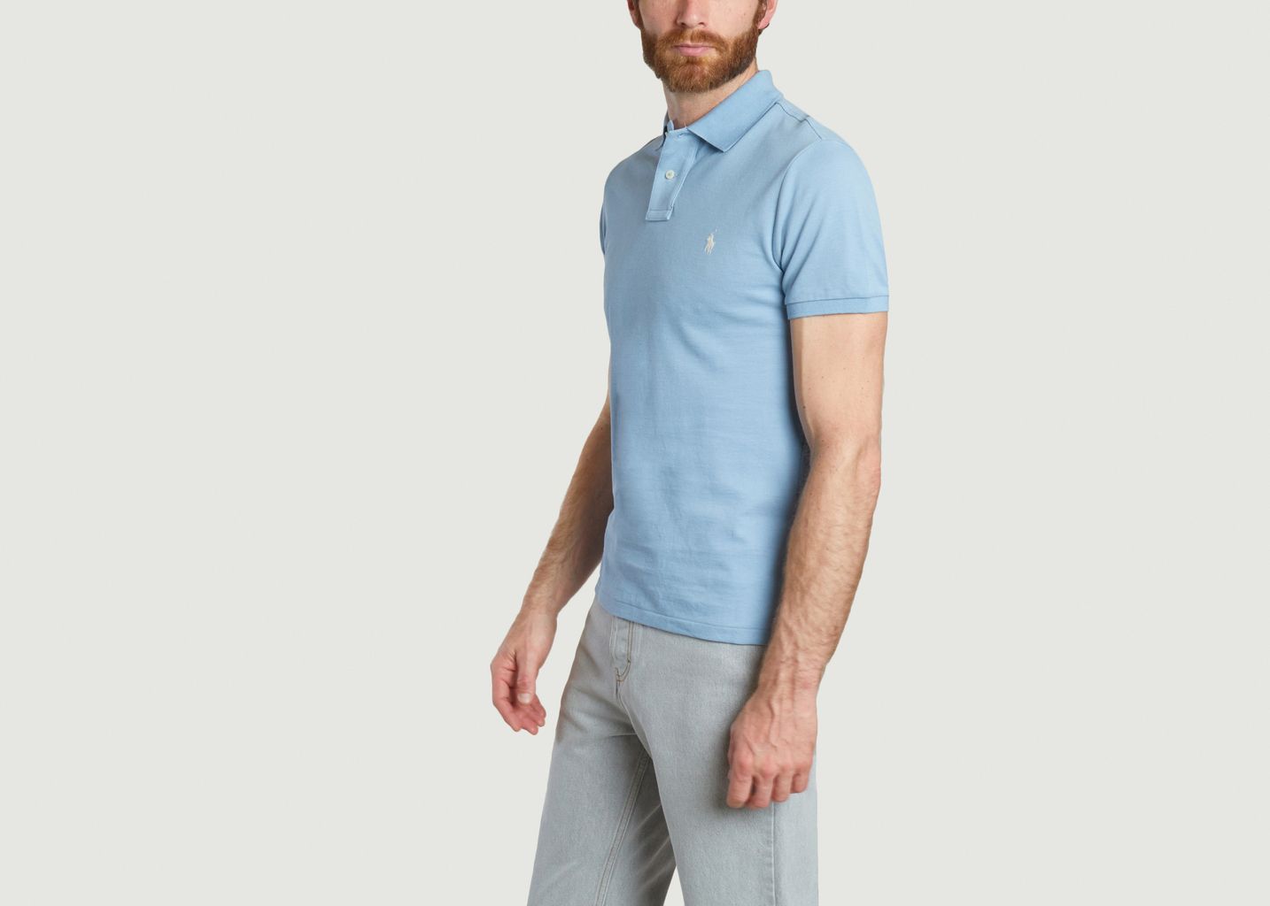 Cotton pique slim-fit polo shirt - Polo Ralph Lauren