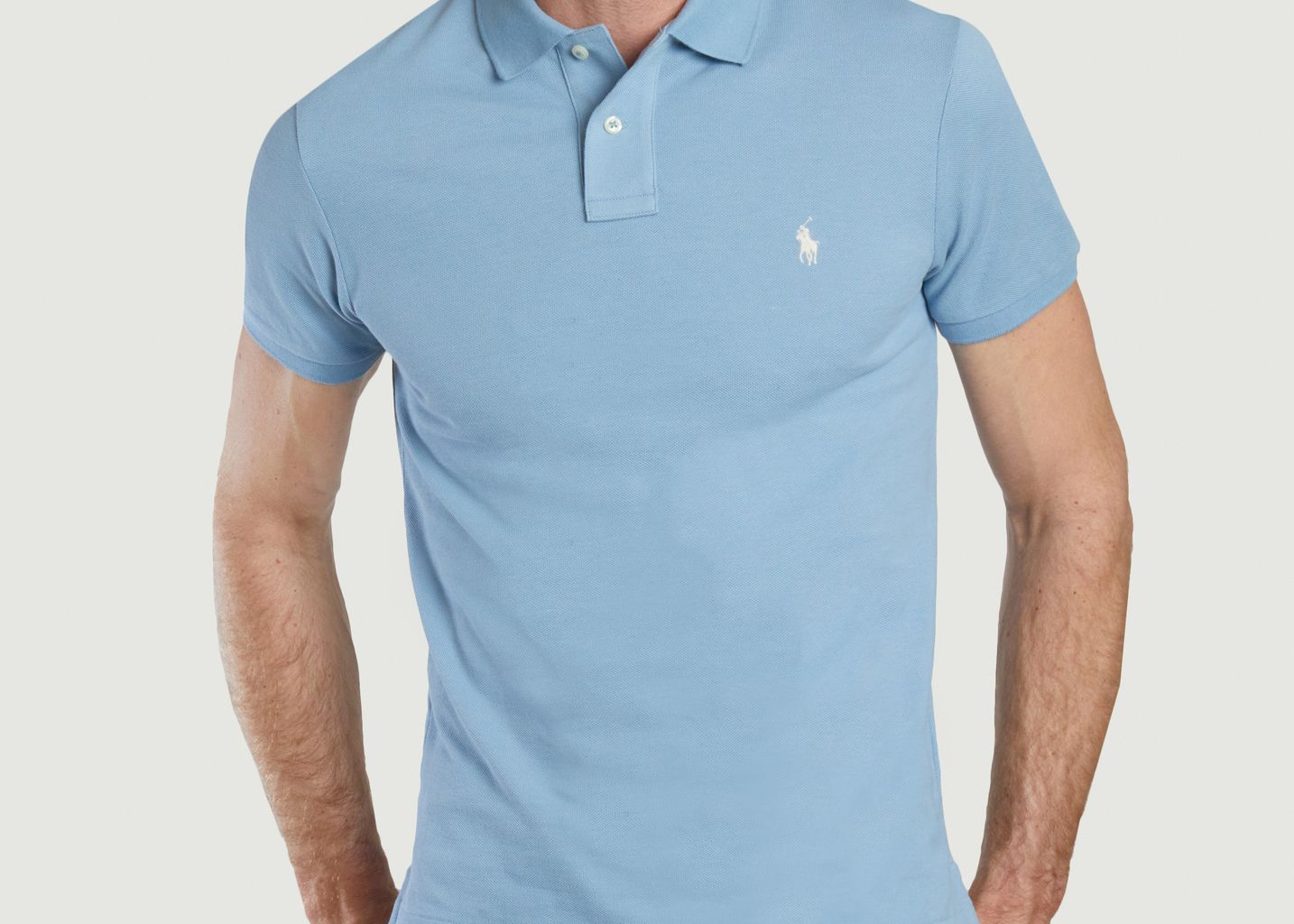 Cotton pique slim-fit polo shirt - Polo Ralph Lauren