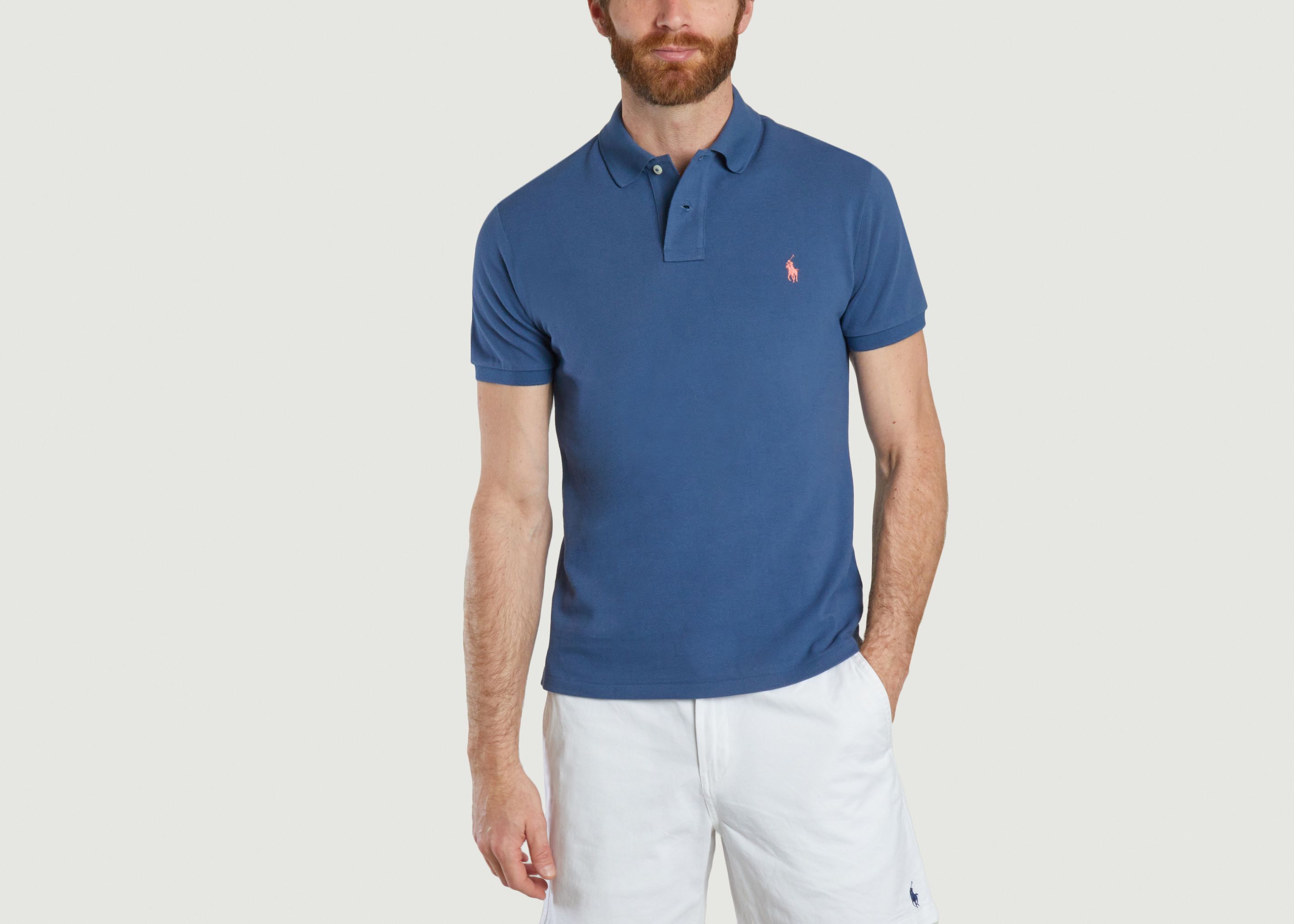 Cotton pique slim-fit polo shirt - Polo Ralph Lauren