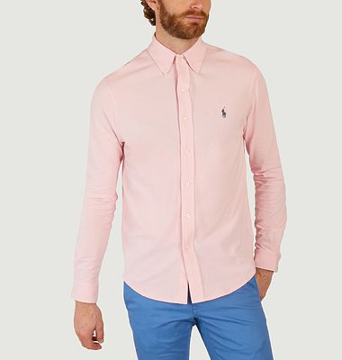Ultra-light cotton piqué shirt