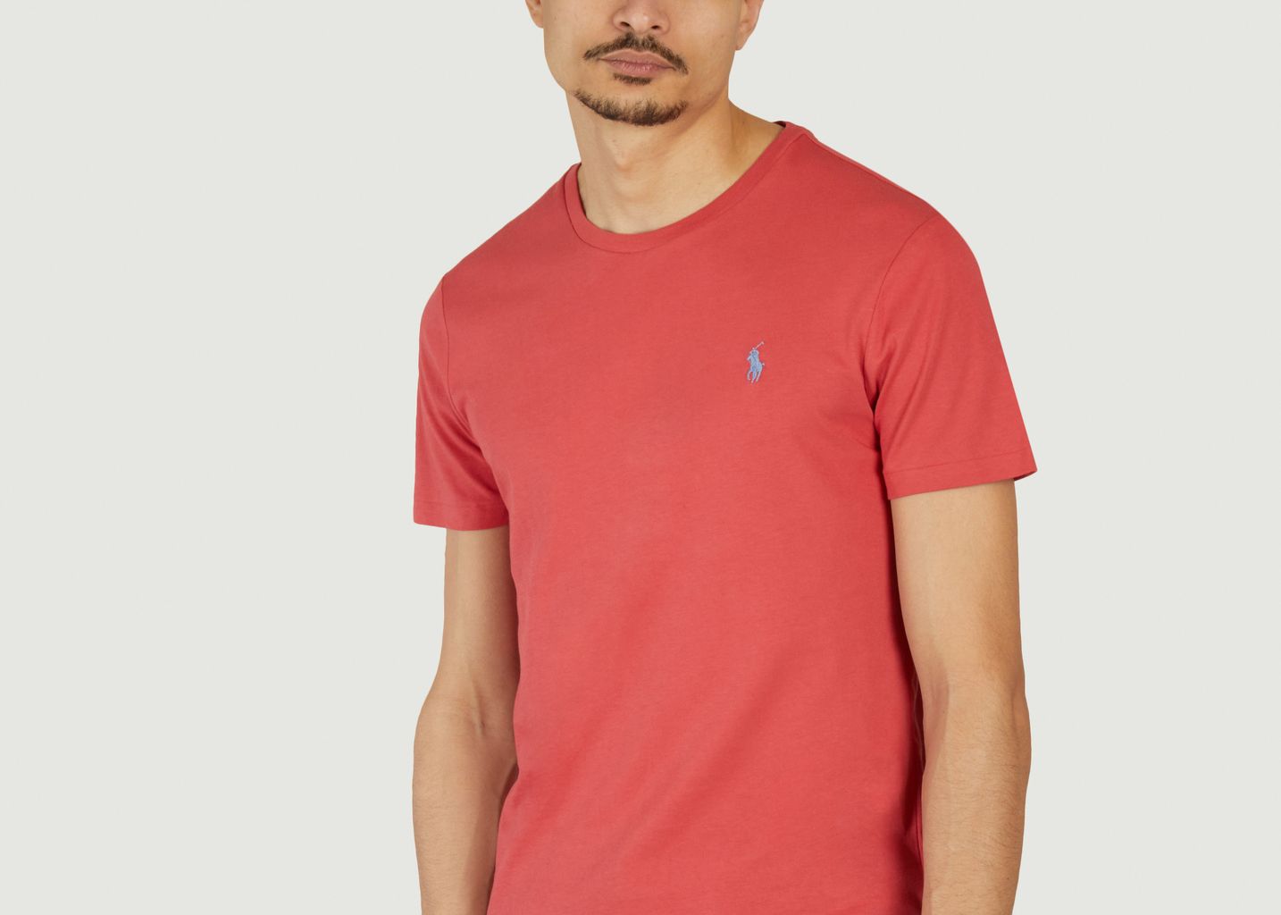 Fitted, round-neck jersey T-shirt, - Polo Ralph Lauren