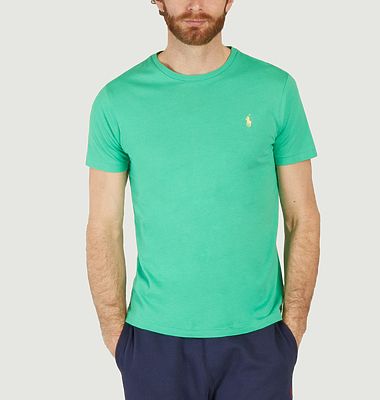 Fitted round-neck jersey T-shirt