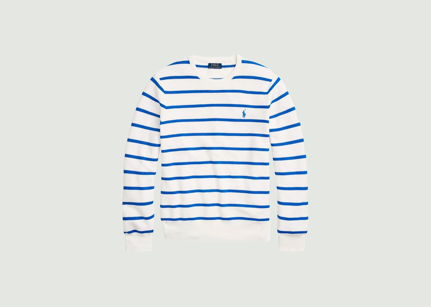 Striped cotton piqué sweater - Polo Ralph Lauren