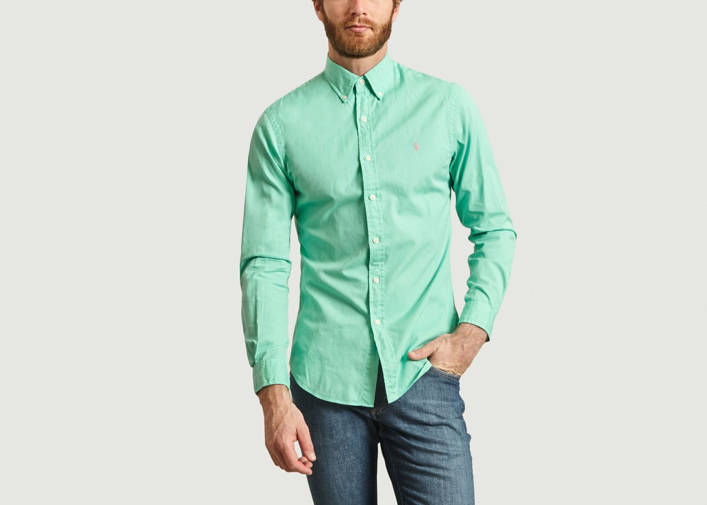 Logo fitted shirt Green Polo Ralph 