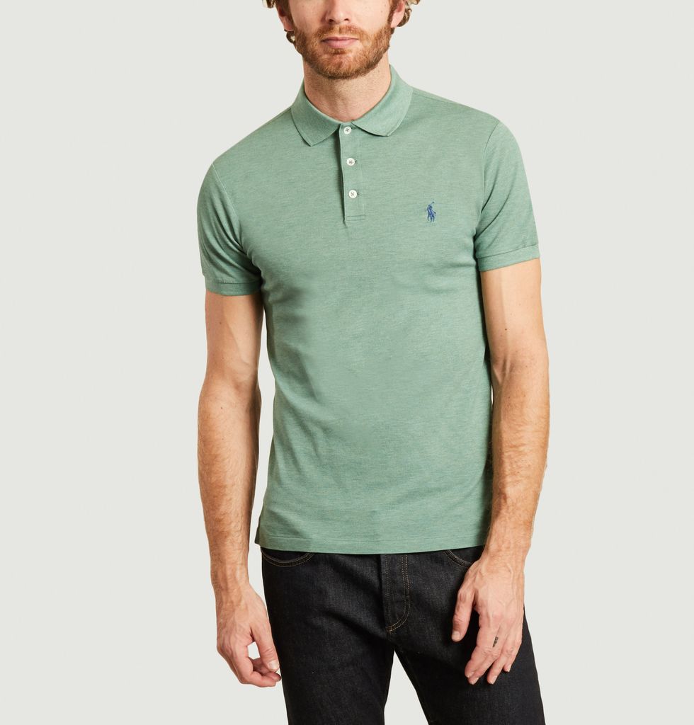 Logo slim fit polo shirt Green Polo Ralph Lauren | L'Exception