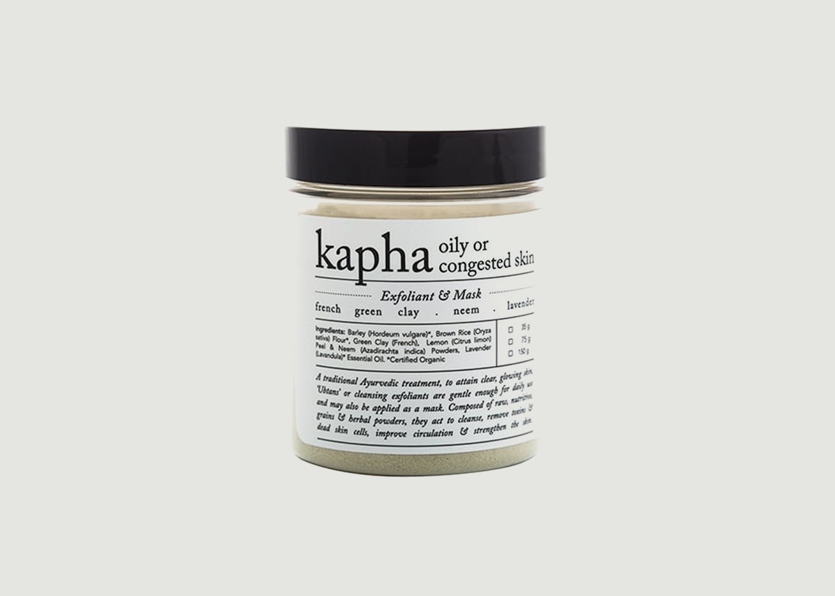 Peeling Gesichtsmaske Kapha - Rasasara Skinfood