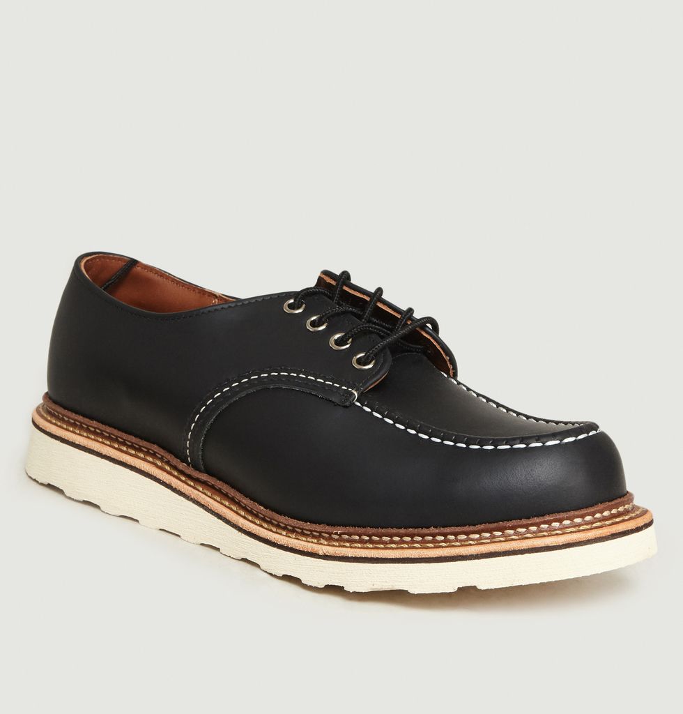 Oxford 8106 Classic Moccasins Black Red Wing Shoes | L'Exception