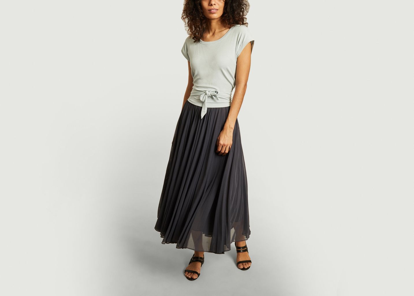 Top manches courtes noué en modal - Repetto