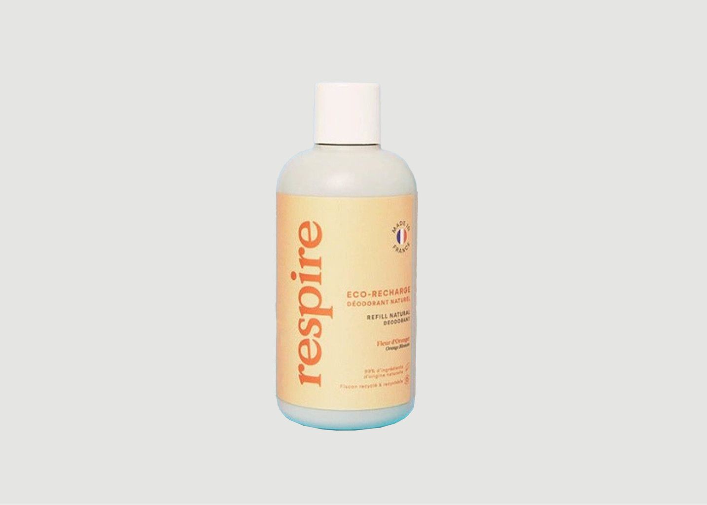 Eco refill Natural Deodorant Roll on Orange Blossom 150ml - Respire