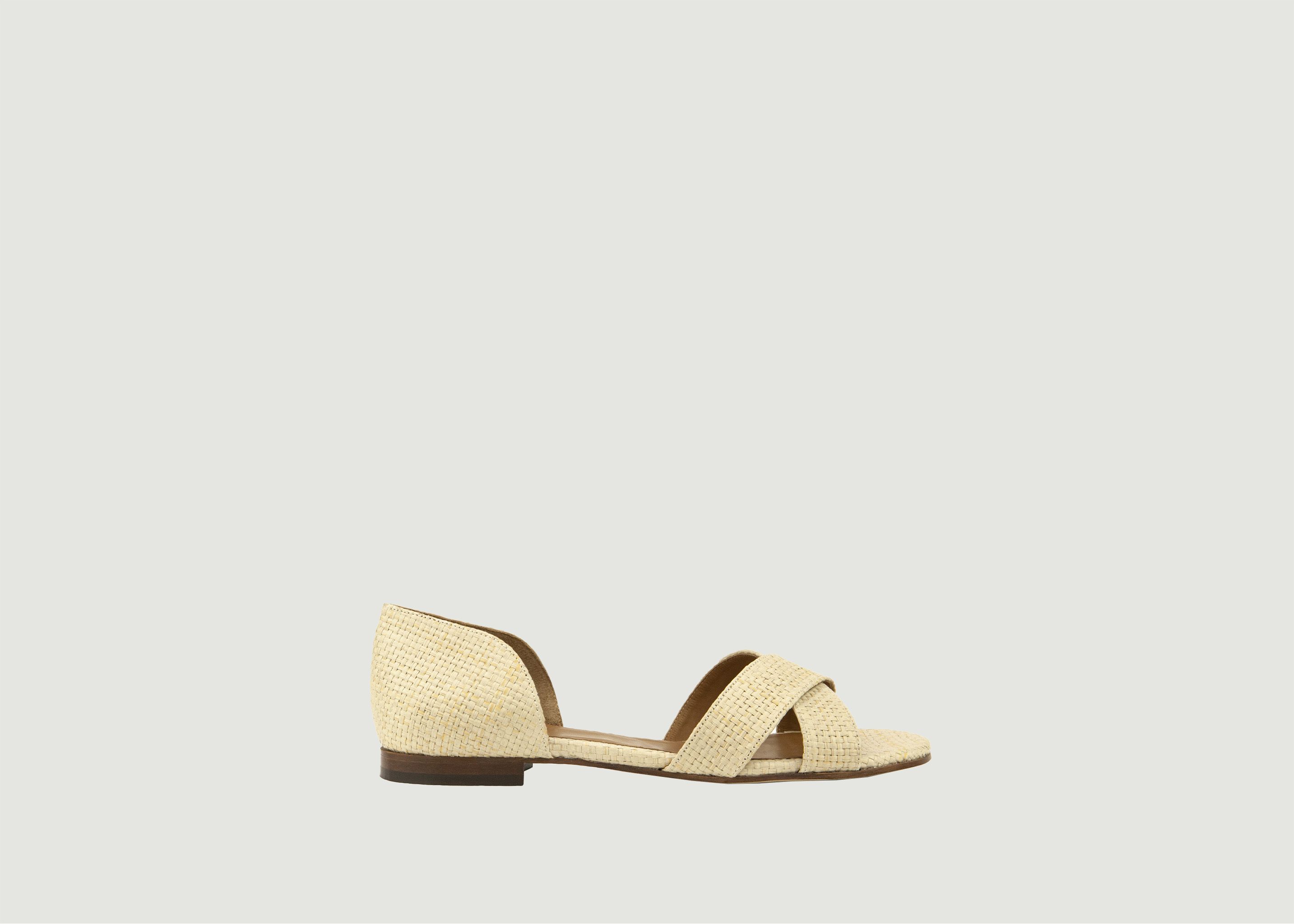Raffia sandals N°33 - Rivecour