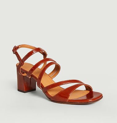 Sandales cuir vernis N°653