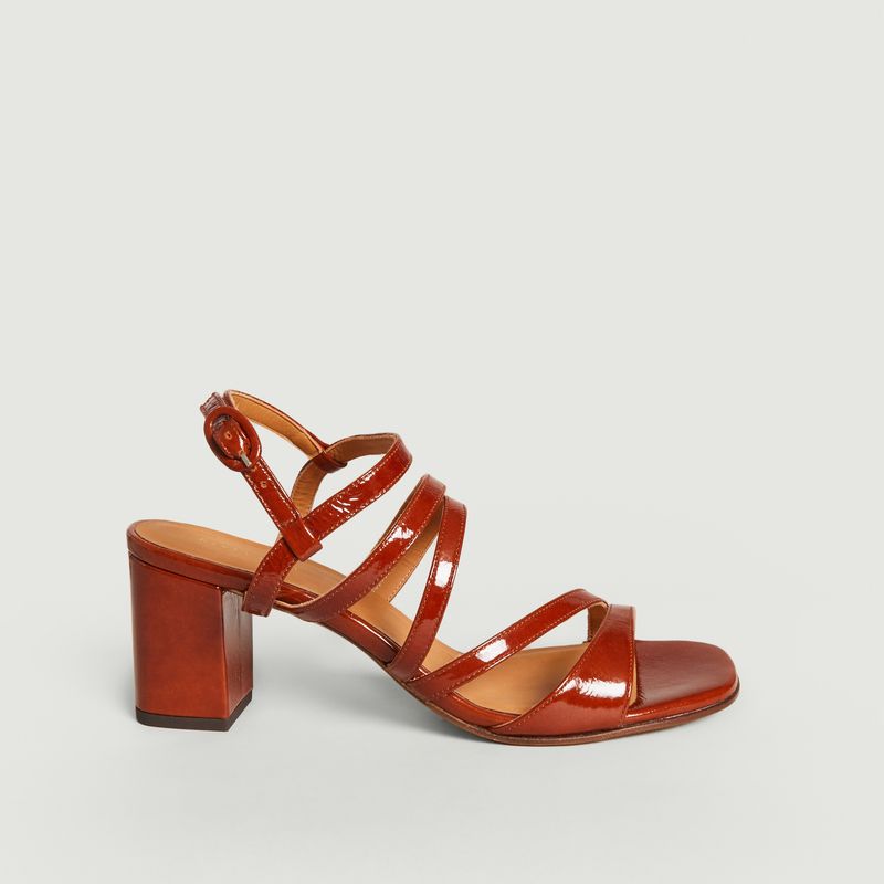Patent leather sandals N°653 - Rivecour