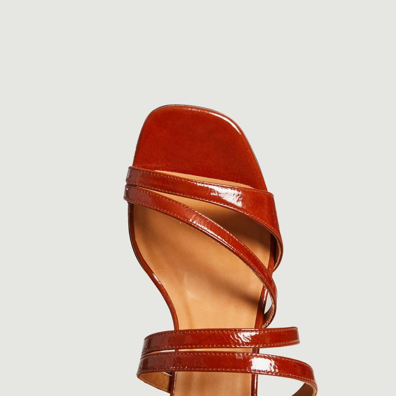Patent leather sandals N°653 - Rivecour