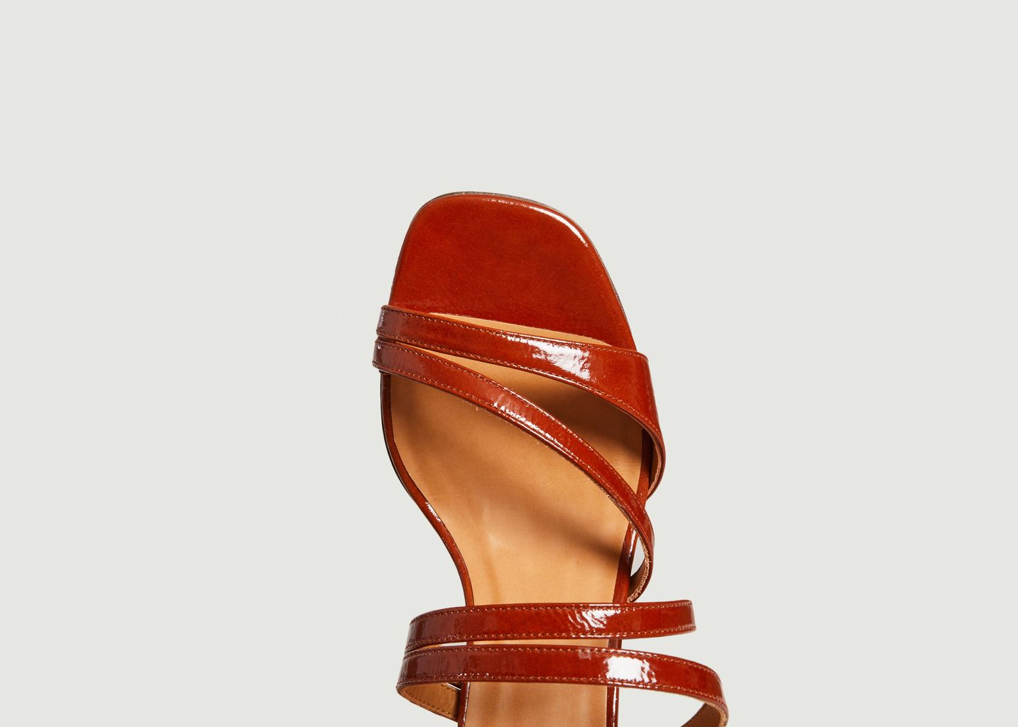 Sandales cuir vernis N°653 - Rivecour