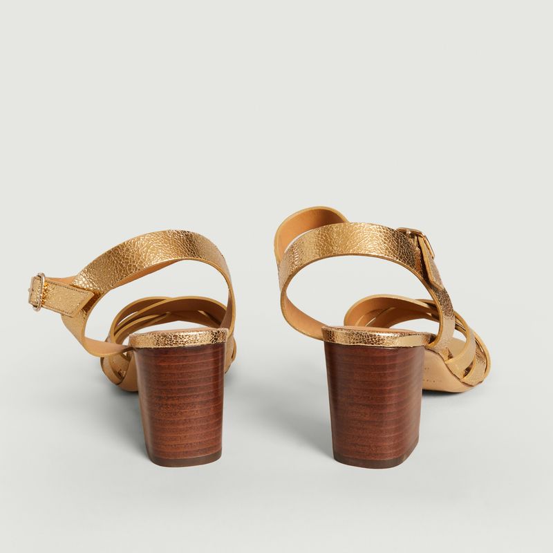 Cracked leather sandals - Rivecour