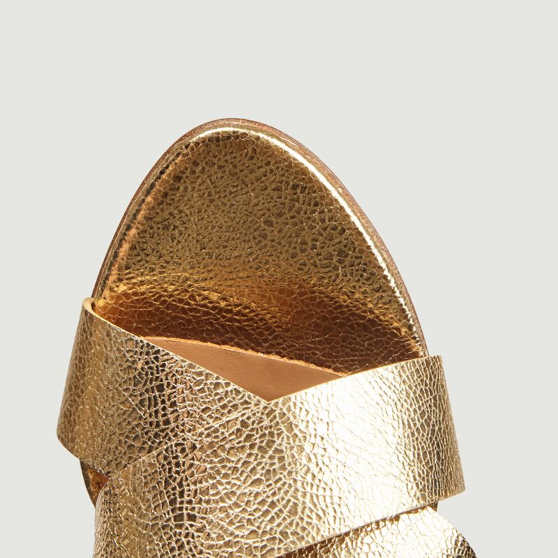 Sandales en cuir craquelé n°96 - Rivecour