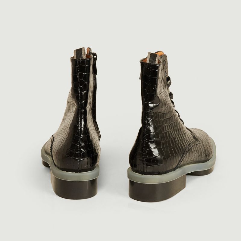 Bottines en cuir façon croco Robyn - Clergerie