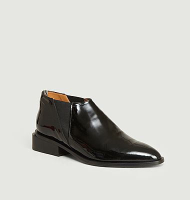 Boots basses en cuir verni Xever