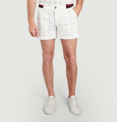 Checkered tennis shorts Ron Dorff