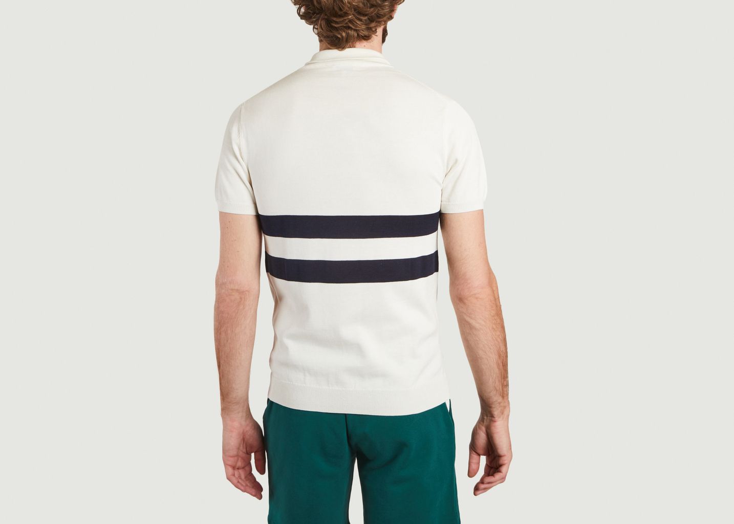 Poloshirt mit Reißverschlusskragen und Streifen Ron Dorff x Rivieras - Ron Dorff