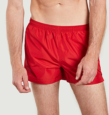 Badeshorts aus recyceltem Leinen