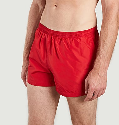 Badeshorts aus recyceltem Leinen