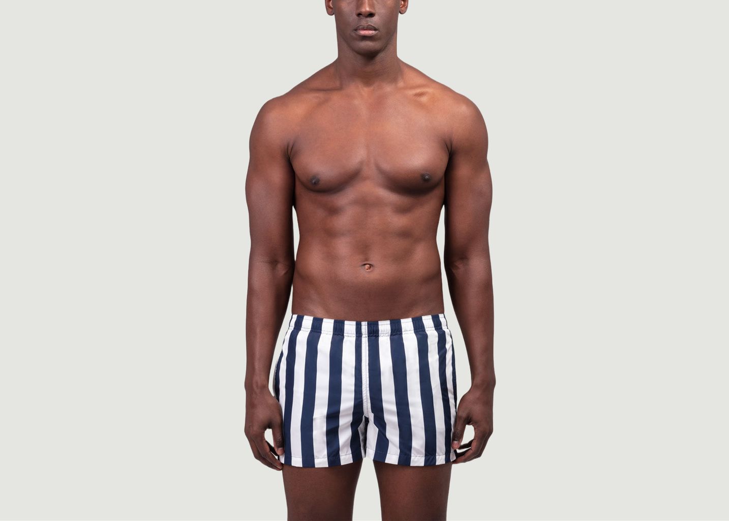 Swim shorts with large vertical stripes - Ron Dorff