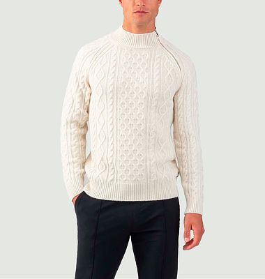 Telemark Pullover aus Wolle und Kaschmir mit Reißverschluss