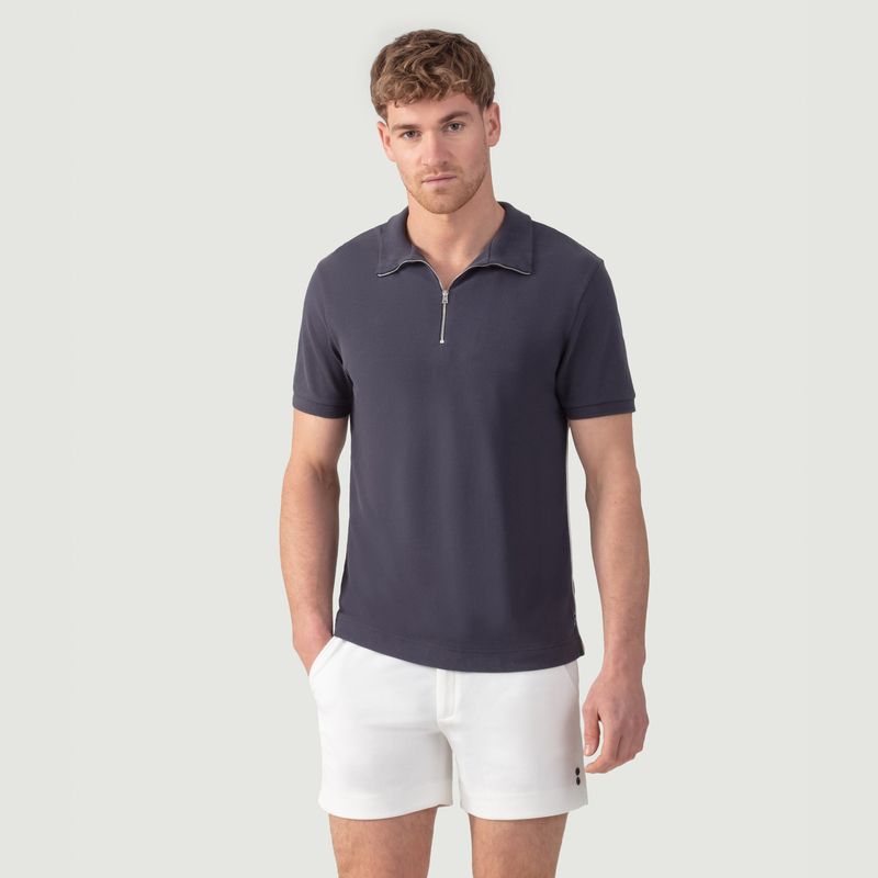 Cotton Piqué Polo w. Piping - Ron Dorff