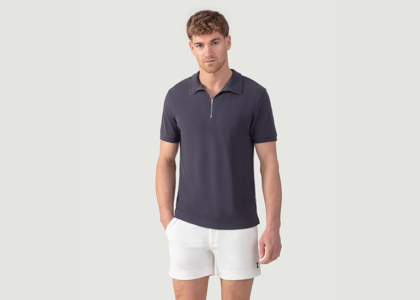 Cotton Piqué Polo w. Piping - Ron Dorff