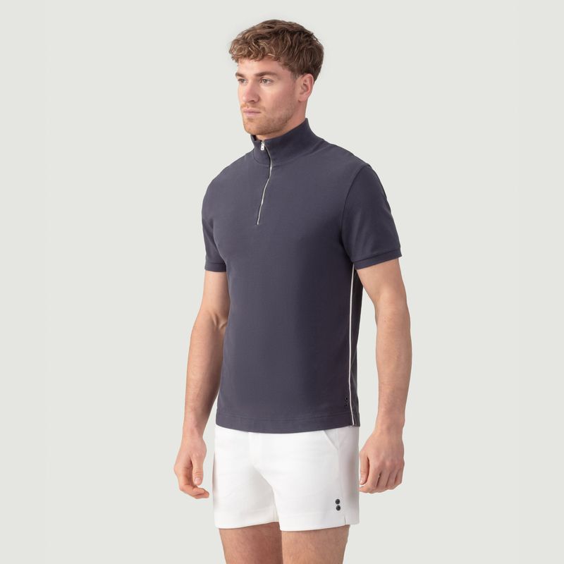 Cotton Piqué Polo w. Piping - Ron Dorff