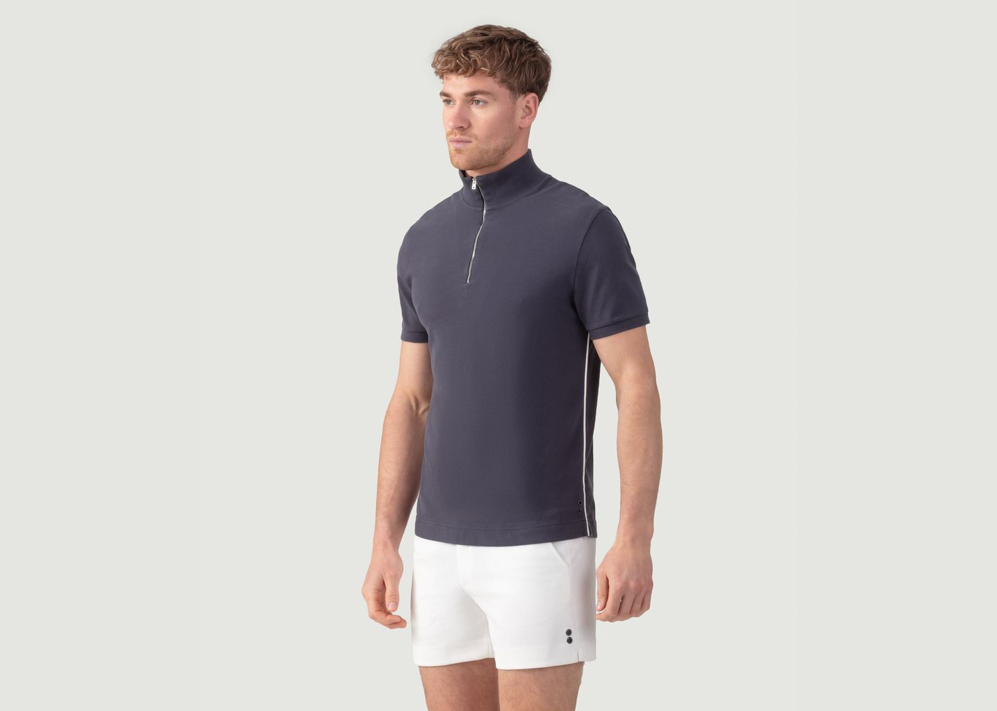 Cotton Piqué Polo w. Piping - Ron Dorff