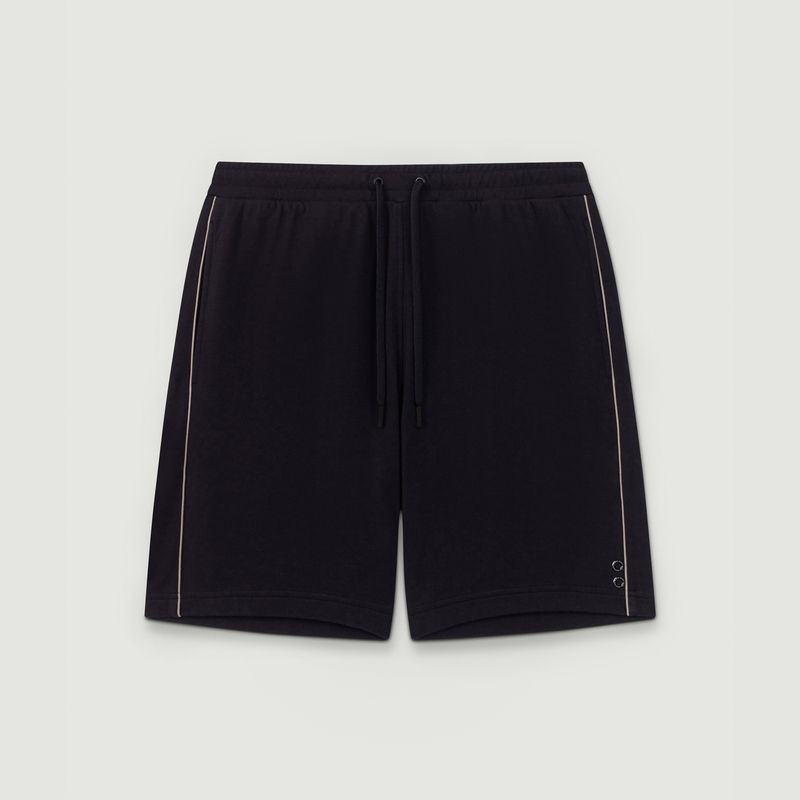 Cotton Piqué Jogging Shorts w. Piping - Ron Dorff