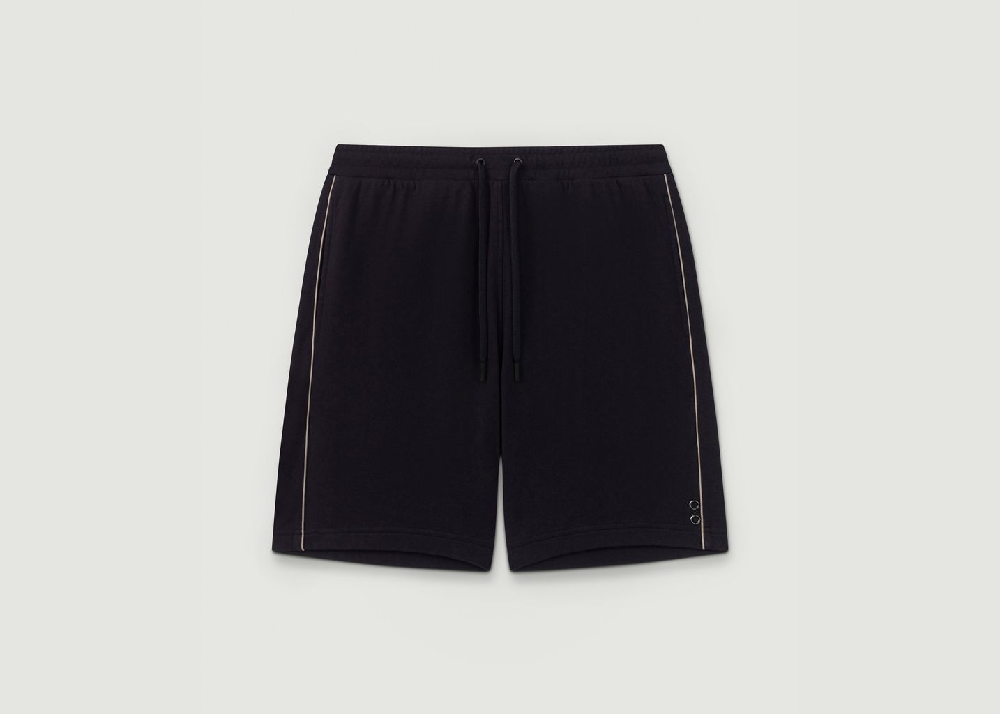 Cotton Piqué Jogging Shorts w. Piping - Ron Dorff