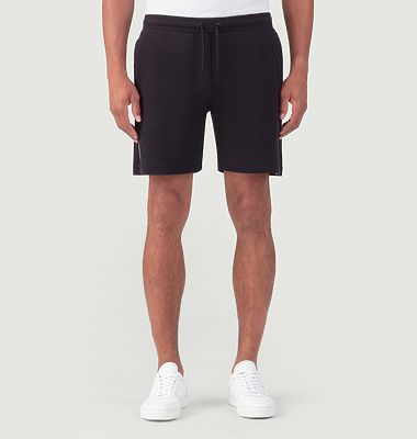 Cotton Piqué Jogging Shorts w. Piping