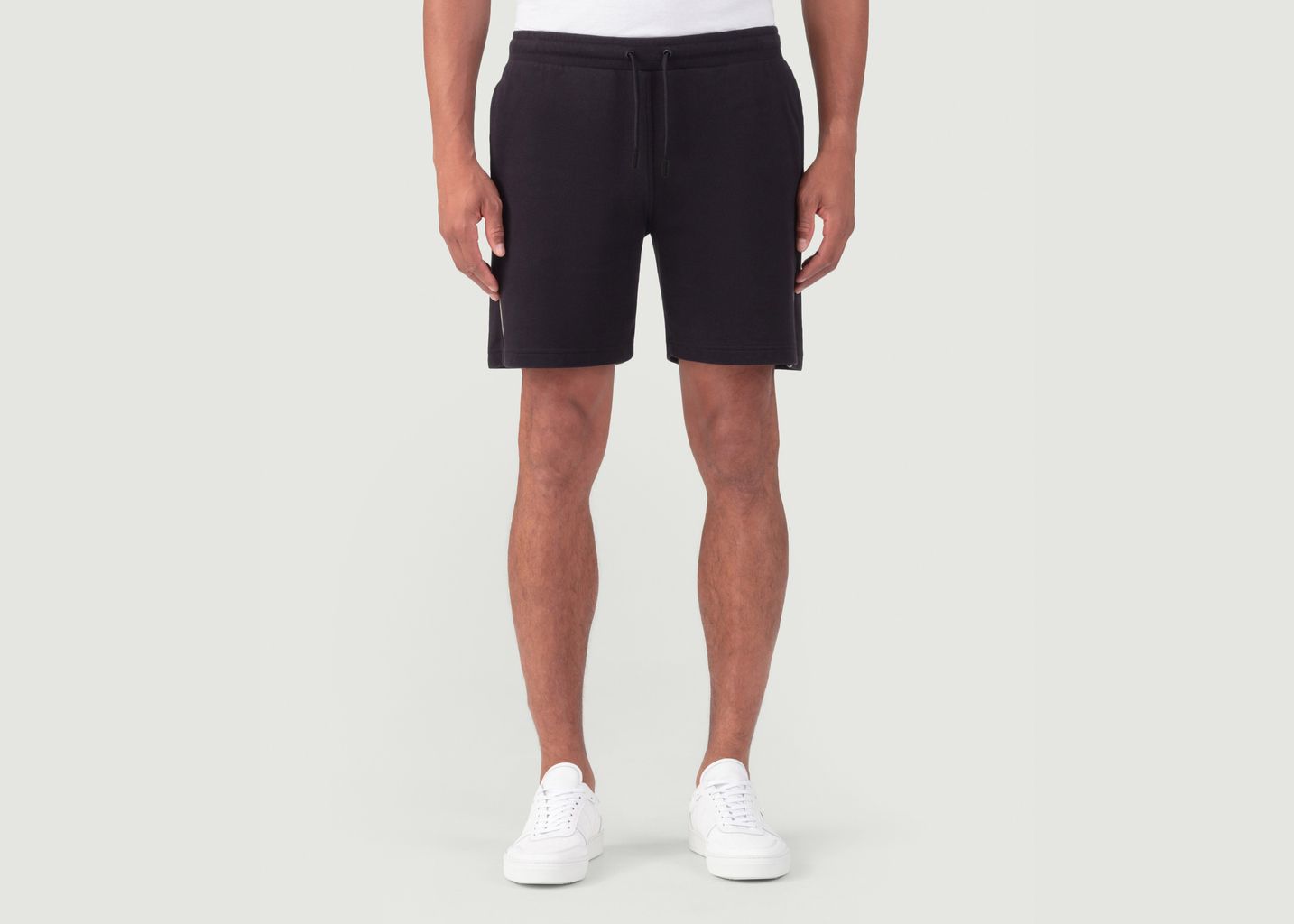 Cotton Piqué Jogging Shorts w. Piping - Ron Dorff