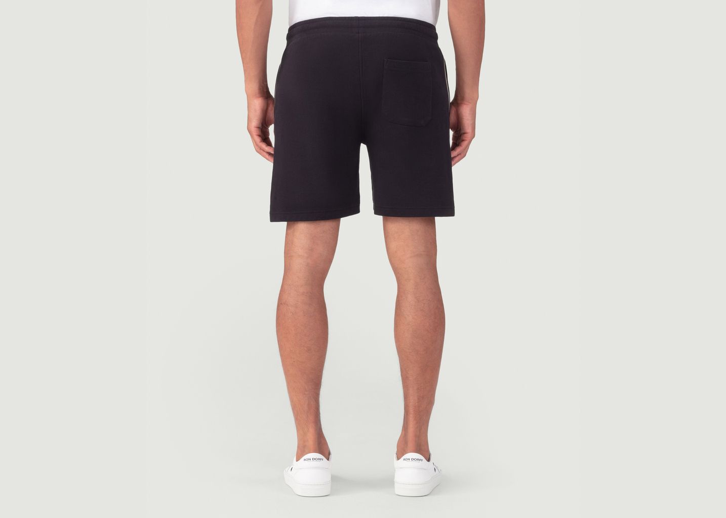 Cotton Piqué Jogging Shorts w. Piping - Ron Dorff