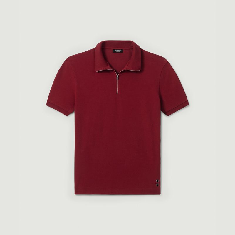 Cotton Piqué Polo w. Piping - Ron Dorff