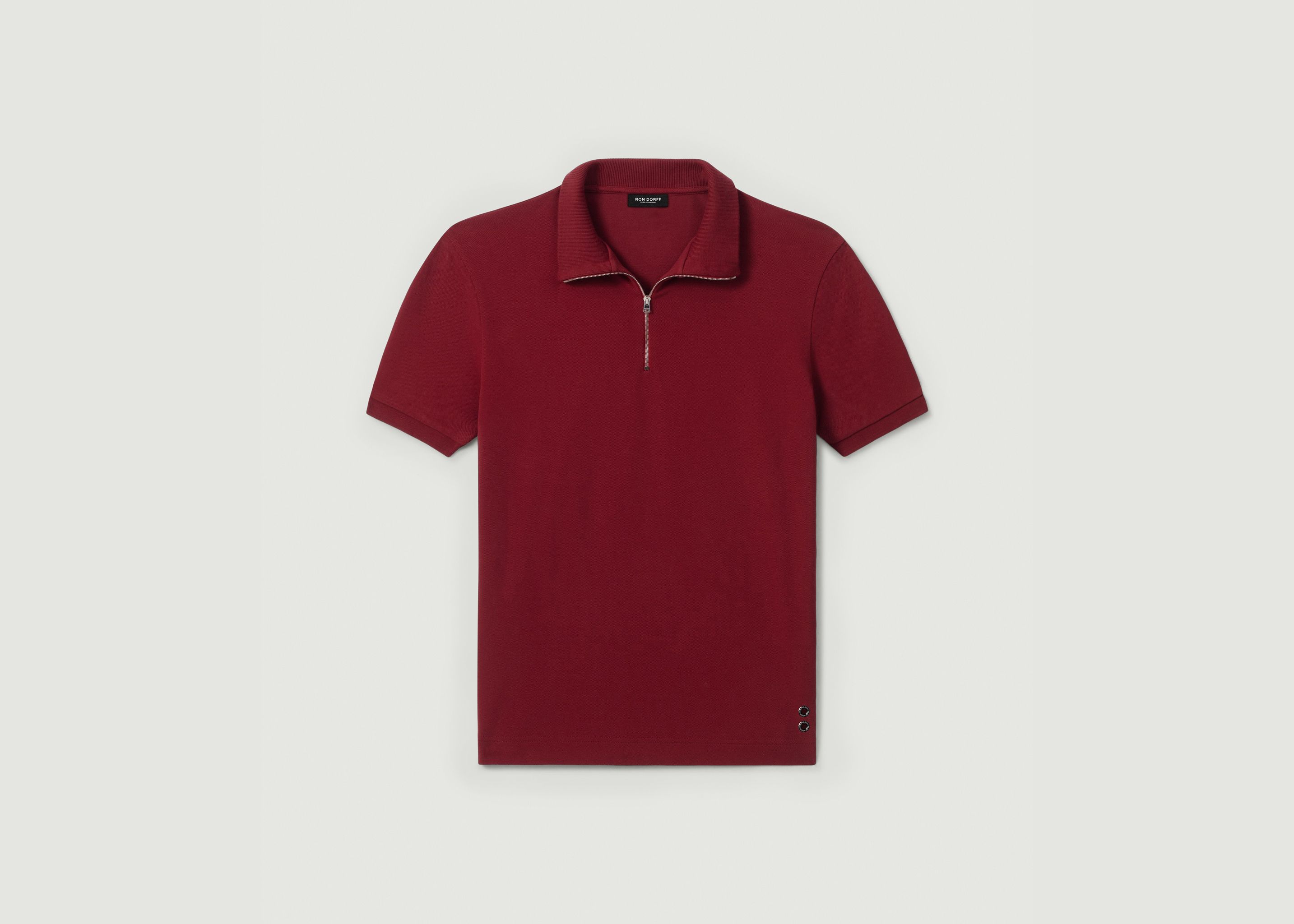 Cotton Piqué Polo w. Piping - Ron Dorff