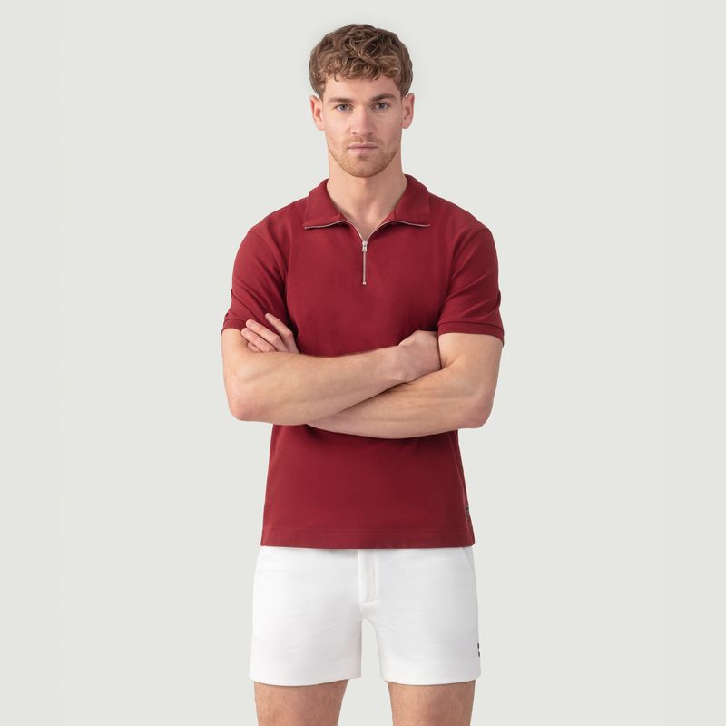 Cotton Piqué Polo w. Piping - Ron Dorff