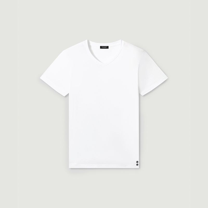 Eyelet Edition V-neck T-shirt - Ron Dorff