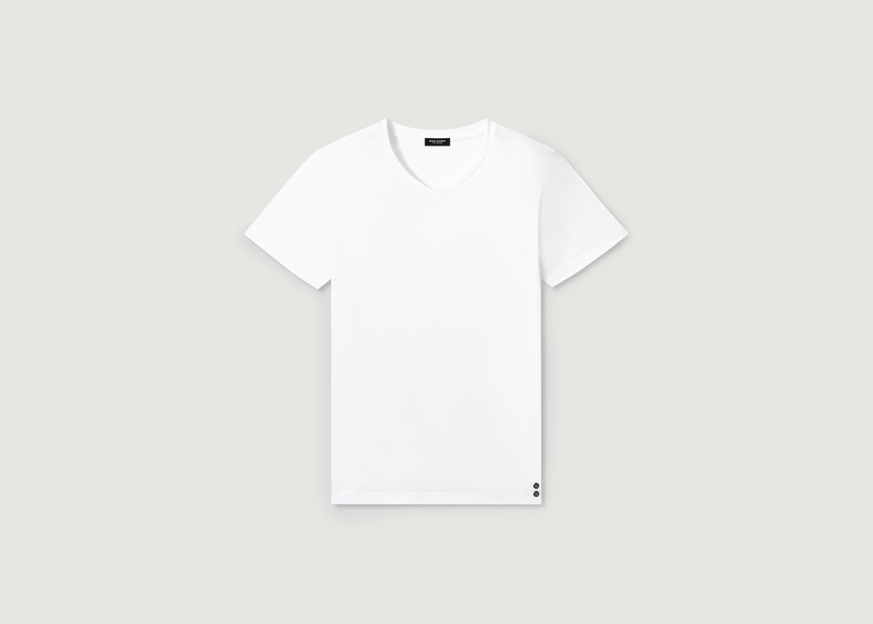 Eyelet Edition V-neck T-shirt - Ron Dorff