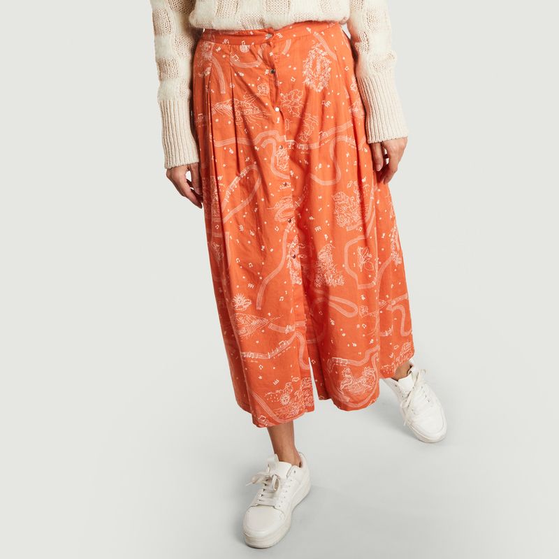 Mendes Lucio flared skirt in cotton - Roseanna