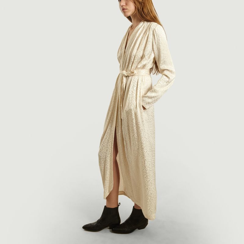 Robe Longue Mercy Jacquard Ivoire - Roseanna