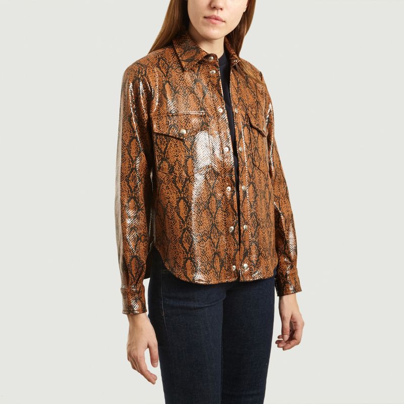 Chemise Wilson en Cuir Façon Python - Roseanna