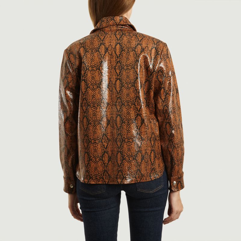 Chemise Wilson en Cuir Façon Python - Roseanna