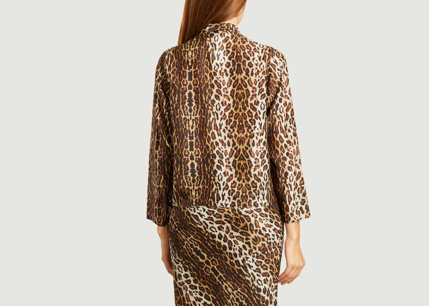 Blouse en soie imprimé léopard Tily Gabriella - Roseanna