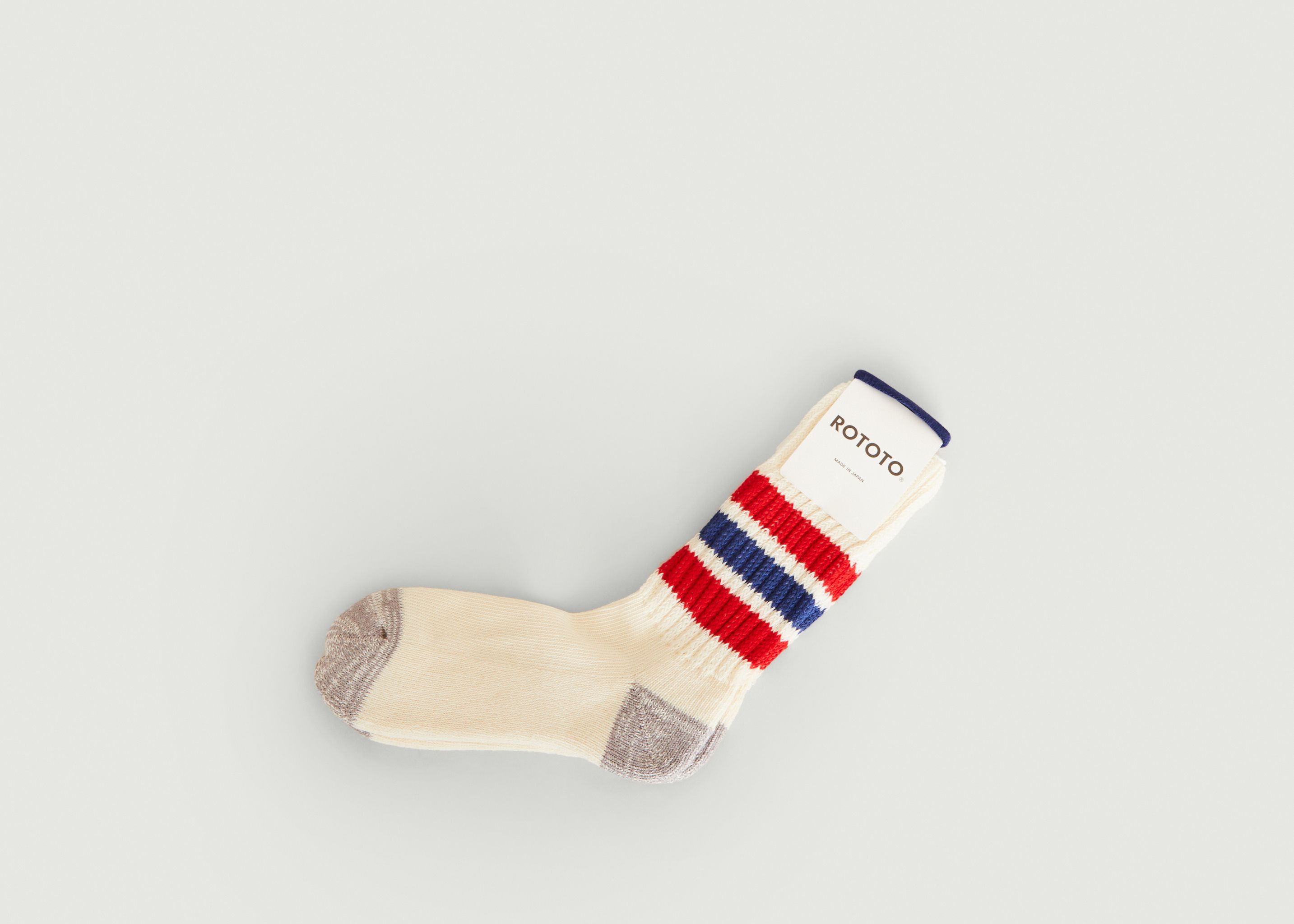 Coarse Oldschool Striped Ribbed Socks - Rototo